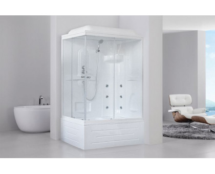 Душевая кабина Royal Bath RB 8120BP2-T 120х80 см, с прозрачными стеклами, правосторонняя