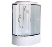 Душевая кабина Royal Bath RB 8120BK1-M-CH 120х80 см, с матовыми стеклами, правосторонняя