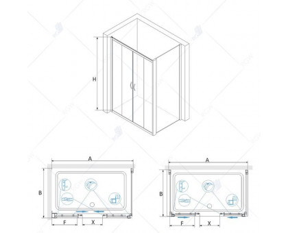 Душевой уголок RGW PA-41 (PA-11 + Z-050-2) 170x80, прозрачное стекло