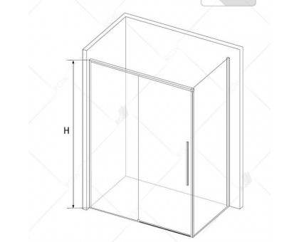 Душевой уголок RGW SV-42B (SV-12B + Z-050-2B) 150x70, прозрачное стекло