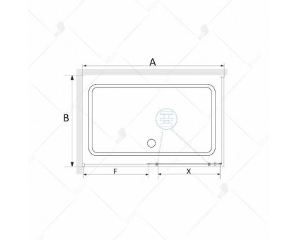 Душевой уголок RGW SV-42B (SV-12B + Z-05B) 110x100, прозрачное стекло